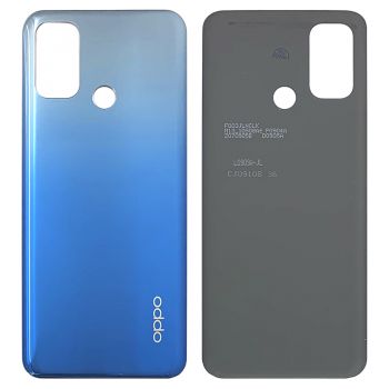 Задняя крышка корпуса Oppo A53 CPH2127, CPH2131. Oppo A53s CPH2139, CPH2135 синяя Оригинал
