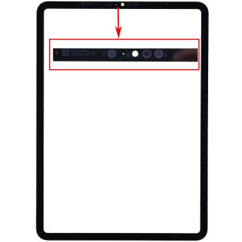 Стекло сенсорного экрана Apple iPad Pro 11 2021 A2301, A2459, A2460 черное Оригинал