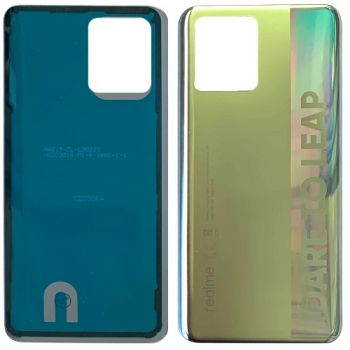 Задняя крышка корпуса Realme 8 RMX3085 серебристая Оригинал