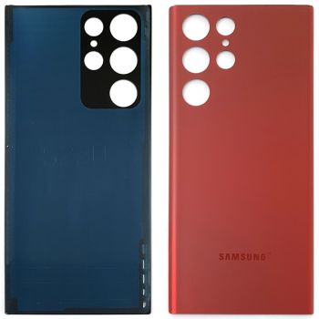 Задняя крышка корпуса Samsung S908 (SM-S908B, SM-S908B/DS) Galaxy S22 Ultra 5G красная Оригинал