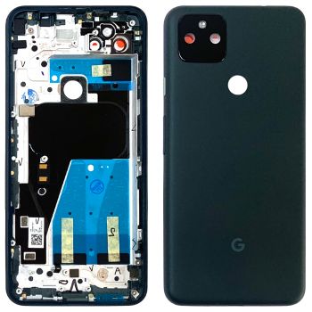 Задняя крышка корпуса Google Pixel 5a 5G G1F8F, G4S1M черная Оригинал