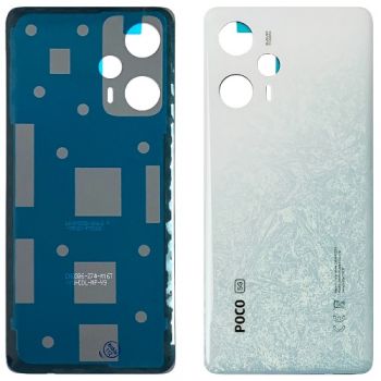 Задняя крышка корпуса Xiaomi Poco F5 23049PCD8G, 23049PCD8I белая Оригинал