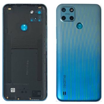 Задняя крышка корпуса Realme C25Y RMX3265, RMX3268, RMX3269 голубая Оригинал