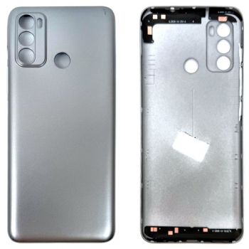 Задняя крышка корпуса Motorola XT2135, XT2135-2 Moto G60 PANB0001IN, PANB0013IN серебристая