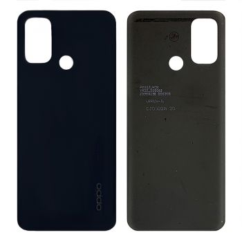 Задняя крышка корпуса Oppo A53 CPH2127, CPH2131. Oppo A53s CPH2139, CPH2135 черная Оригинал