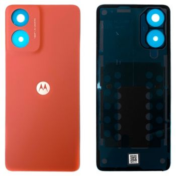 Задняя крышка корпуса Motorola XT2421, XT2421-2, XT2421-3 Moto G04 оранжевая Оригинал