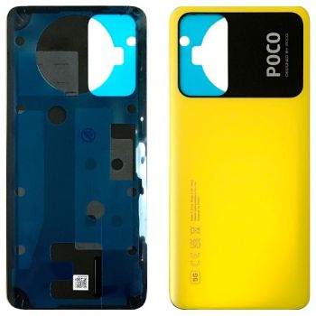 Задняя крышка корпуса Xiaomi Poco M4 Pro 5G 21091116AG желтая Оригинал