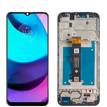 Дисплей Motorola XT2155, XT2155-1, XT2155-3 Moto E20 с сенсором (тачскрином) черный с рамкой Оригинал