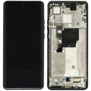 Дисплей Motorola XT2307, XT2307-1 Moto Edge 40 Neo с сенсором (тачскрином) черный с рамкой Оригинал