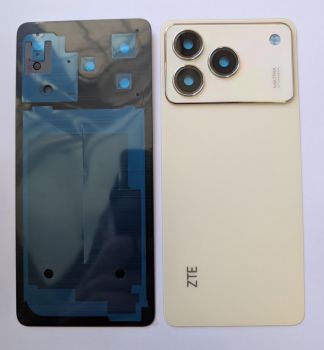Задняя крышка корпуса ZTE Blade A76 4G Z2474 золотая Оригинал