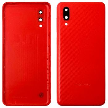 Задняя крышка корпуса Samsung A022 (SM-A022F, SM-A022F/DS) Galaxy A02 красная Оригинал