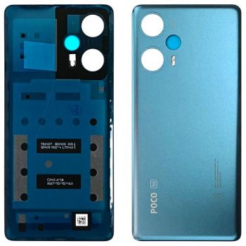 Задняя крышка корпуса Xiaomi Poco F5 23049PCD8G, 23049PCD8I синяя Оригинал