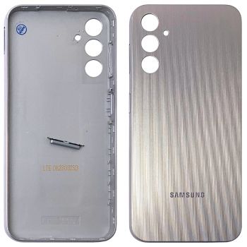 Задняя крышка корпуса Samsung A145 (SM-A145F, SM-A145F/DS) Galaxy A14 серебристая Оригинал