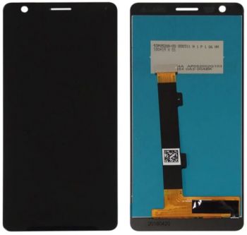 Дисплей Nokia 5.1 Dual Sim TA-1075, TA-1061, TA-1088, TA-1081, TA-1076 с сенсором (тачскрином) черный с рамкой Оригинал