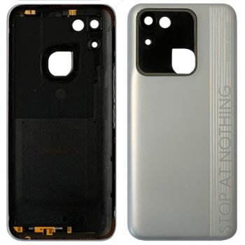 Задняя крышка корпуса Tecno Spark 8C KG5k, KG5j, KG5n белая Оригинал
