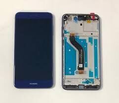 Дисплей (LCD) Huawei P8 Lite (2017), Nova Lite (2016), GR3 (2017) с сенсором синий + рамка