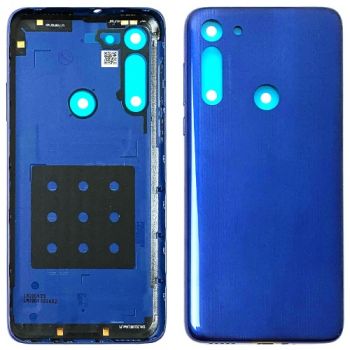 Задняя крышка корпуса Motorola XT2045, XT2045-1, XT2045-2, XT2045-3 Moto G8 синяя Оригинал