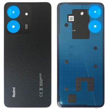 Задняя крышка корпуса Xiaomi Redmi 13C 23100RN82L, 23106RN0DA черная Оригинал