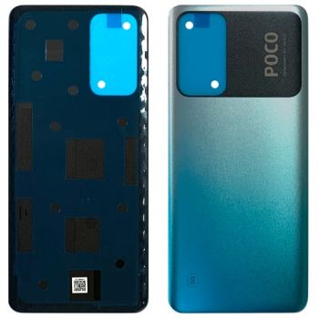 Задняя крышка корпуса Xiaomi Poco M4 Pro 5G 21091116AG голубая Оригинал