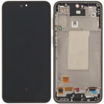 Дисплей Samsung A376 (SM-A376B, SM-A376B/DS) Galaxy A37 с сенсором (тачскрином) черный с рамкой OLED