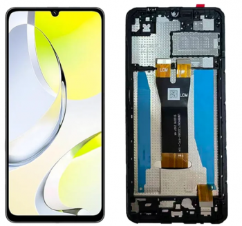 Дисплей ZTE Blade A76 4G Z2474 с сенсором (тачскрином) черный с рамкой Оригинал