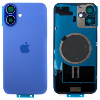 Задняя крышка корпуса Apple iPhone 16 Plus A3290, A3082, A3289, A3291 синяя