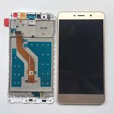 Дисплей (LCD) Huawei Y7 2017 (TRT-L21), Y7 Prime, Nova Lite Plus с сенсором золотой + рамка