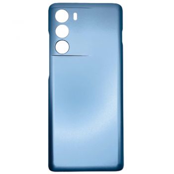 Задняя крышка корпуса Motorola XT2175, XT2175-1 Moto G200 5G голубая Оригинал