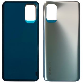 Задняя крышка корпуса Xiaomi Redmi Note 10 5G M2103K19G серебристая Оригинал