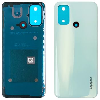 Задняя крышка корпуса Oppo A53 CPH2127, CPH2131. Oppo A53s CPH2139, CPH2135 белая Оригинал