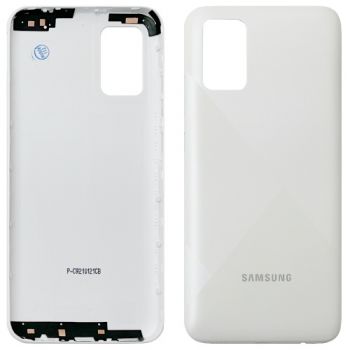 Задняя крышка корпуса Samsung A025 (SM-A025F, SM-A025F/DS) Galaxy A02s белая Оригинал