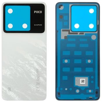 Задняя крышка корпуса Xiaomi Poco X6 5G 23122PCD1G белая Оригинал