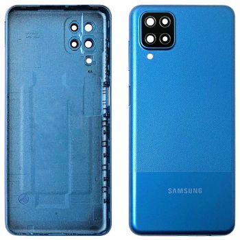 Задняя крышка корпуса Samsung A127 (SM-A127F, SM-A127F/DS) Galaxy A12 Nacho синяя Оригинал