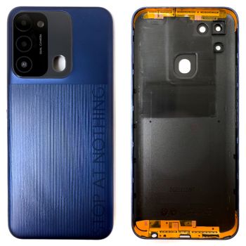 Задняя крышка корпуса Tecno Spark Go 2022 KG5, KG5h, KG5m синяя Оригинал