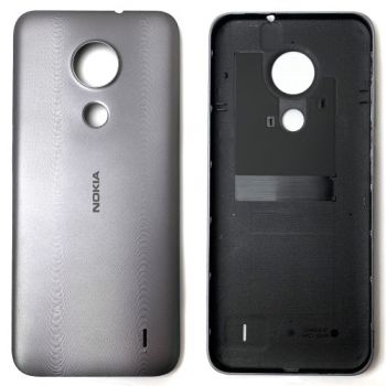 Задняя крышка корпуса Nokia C21 TA-1356, TA-1352 серая Оригинал