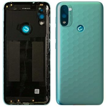 Задняя крышка корпуса Motorola XT2155, XT2155-1, XT2155-3 Moto E20 голубая Оригинал