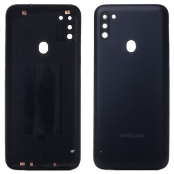 Задняя крышка корпуса Samsung M115 (SM-M115F, SM-M115F/DSN) Galaxy M11 черная Оригинал