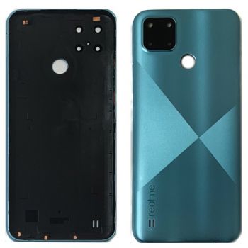 Задняя крышка корпуса Realme C21Y RMX3261, RMX3263 синяя Оригинал