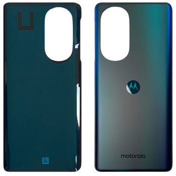 Задняя крышка корпуса Motorola XT2201-1, XT2201-2, XT2201-6 Edge 30 Pro, Edge X30 синяя Оригинал