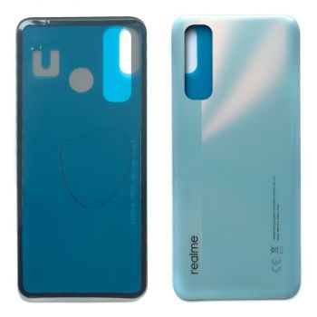 Задняя крышка корпуса Realme 7 4G RMX2155 голубая Оригинал