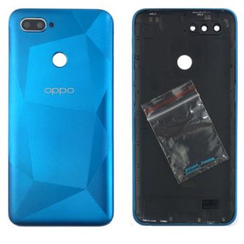 Задняя крышка корпуса Oppo A12, A12s CPH2083, CPH2077 синяя Оригинал