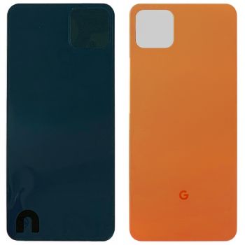 Задняя крышка корпуса Google Pixel 4 XL G020P, G020 оранжевая Оригинал