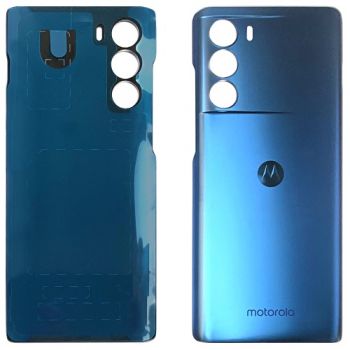Задняя крышка корпуса Motorola XT2175, XT2175-1 Moto G200 5G синяя Оригинал