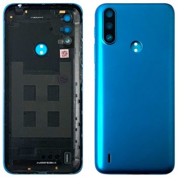 Задняя крышка корпуса Motorola XT2097, XT2097-13 Moto E7i Power синяя Оригинал