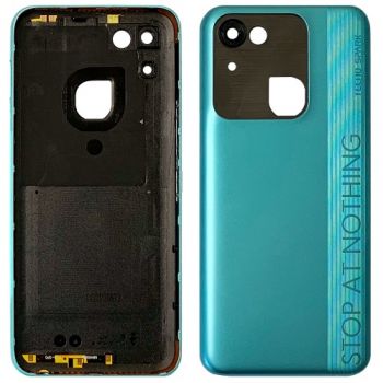 Задняя крышка корпуса Tecno Spark 8C KG5k, KG5j, KG5n зеленая Оригинал