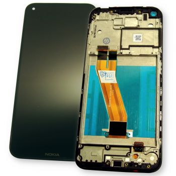 Дисплей Nokia 3.4 TA-1283, TA-1285, TA-1288 с сенсором (тачскрином) черный с рамкой Оригинал