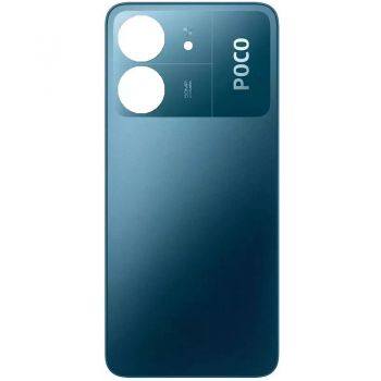 Задняя крышка корпуса Xiaomi Poco C65 2310FPCA4G синяя Оригинал