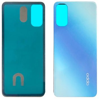 Задняя крышка корпуса Oppo Reno 4 CPH2113 голубая Оригинал