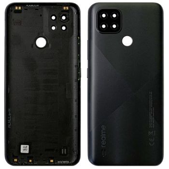 Задняя крышка корпуса Realme C21 RMX3201 черная Оригинал