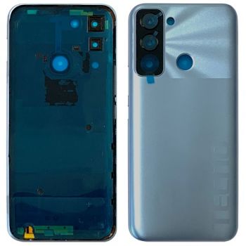 Задняя крышка корпуса Tecno Pop 5 LTE BD4, BD4i, BD4a голубая